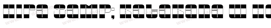 Hira & Katakana W Hollow字体转换